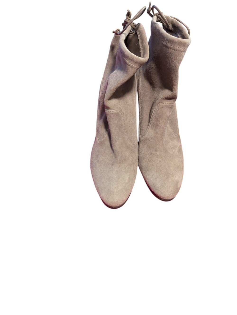 Stuart Weitzman,Glove Bootie,Topo Suede Ankle Boots, Size 8.5 - Picture 4 of 6